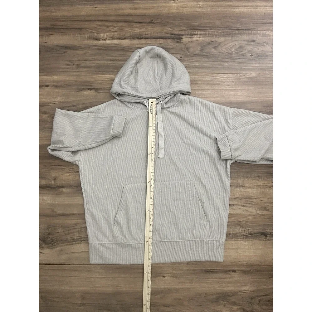 Zara Men's Pullover Hoodie Knitted Sweater Size Medium Beige‎